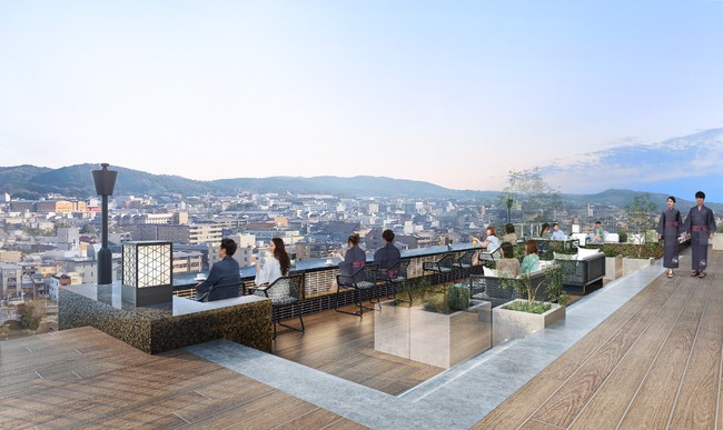 東山の大パノラマを臨むルーフトップ「空庭テラス」 東山の大パノラマを臨むルーフトップ「空庭テラス」