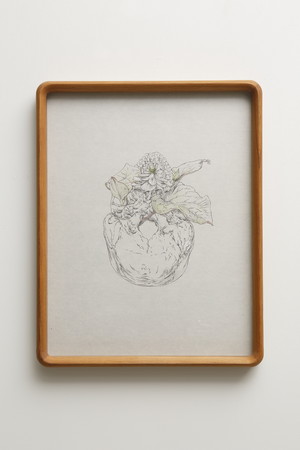束芋「flow-wer010」2014年 和紙に墨、蜜蝋クレヨン、色鉛筆、鉛筆©Tabaimo Courtesy of Gallery Koyanagi