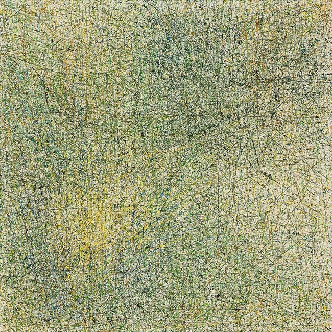 「landscape S040.001.2021−study for Clumps of Glass by Vincent van Gogh」2021、Oil on canvas、1000 x 1000 mm