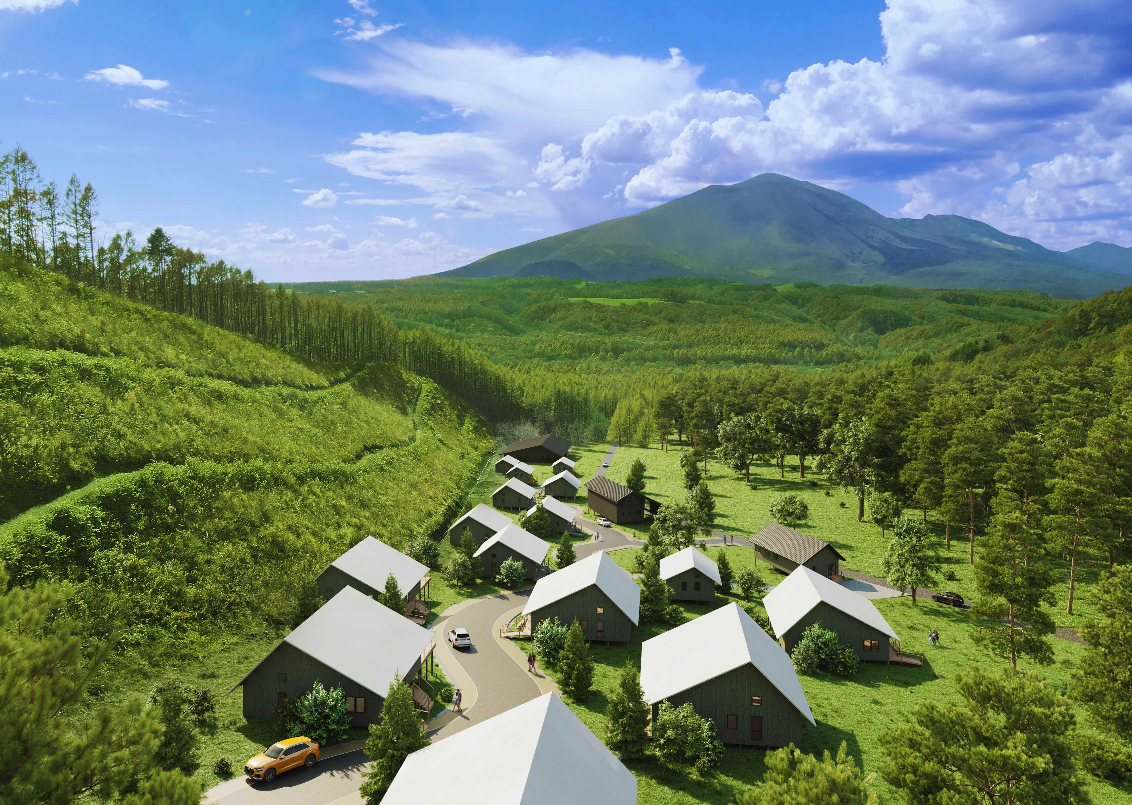 西軽井沢別荘地内、プライベートキャンプ等山林