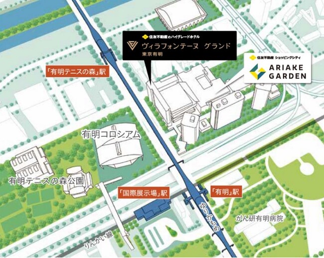 ヴィラフォンテーヌ グランド 東京有明 周辺図