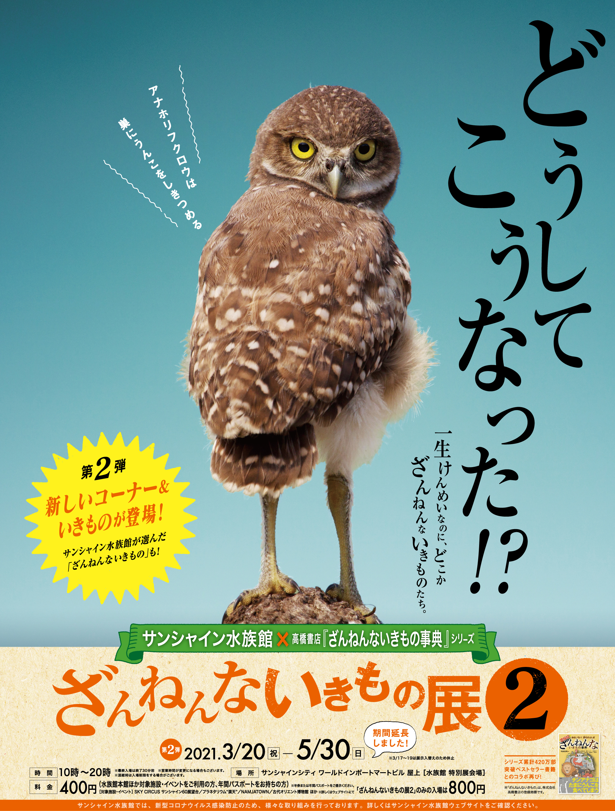 サンシャイン水族館 高橋書店 ざんねんないきもの事典 シリーズコラボ展 ざんねんないきもの展２ 第 2 弾 3 開催 株式会社 高橋書店のプレスリリース