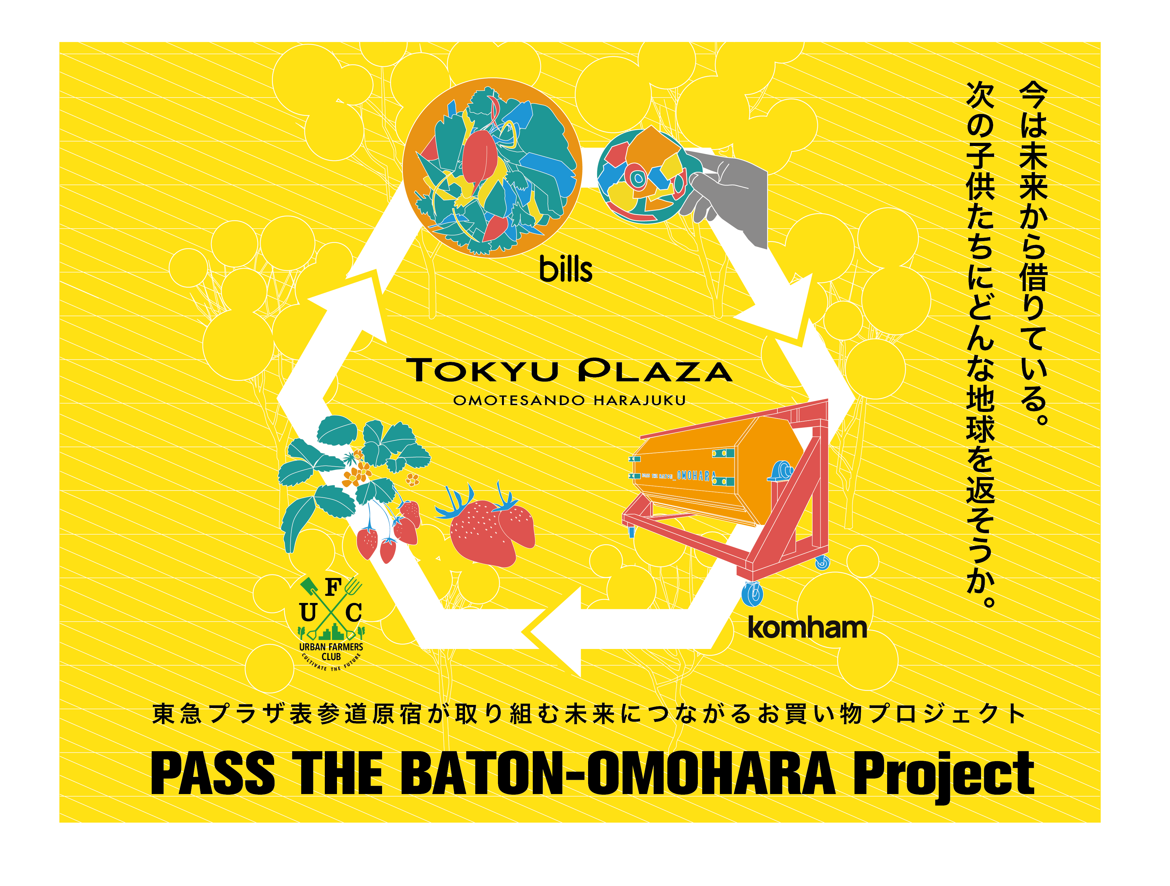 Komham 東急プラザ表参道原宿が実施する Pass The Baton Omohara プロジェクトへ参加 株式会社komhamのプレスリリース