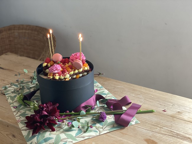 Flower Lettercake®　birthday arrangement