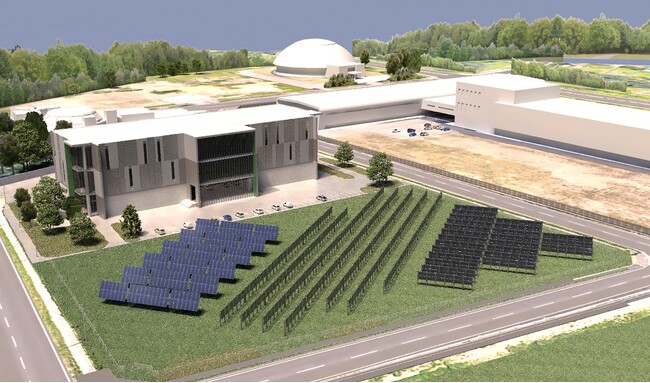 REゾーン内の太陽光発電所イメージ