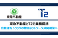 東急不動産とT2で業務提携、自動運転トラックの物流ネットワークを共同で構築へ