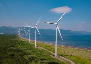 リエネ銭函風力発電所（北海道小樽市）