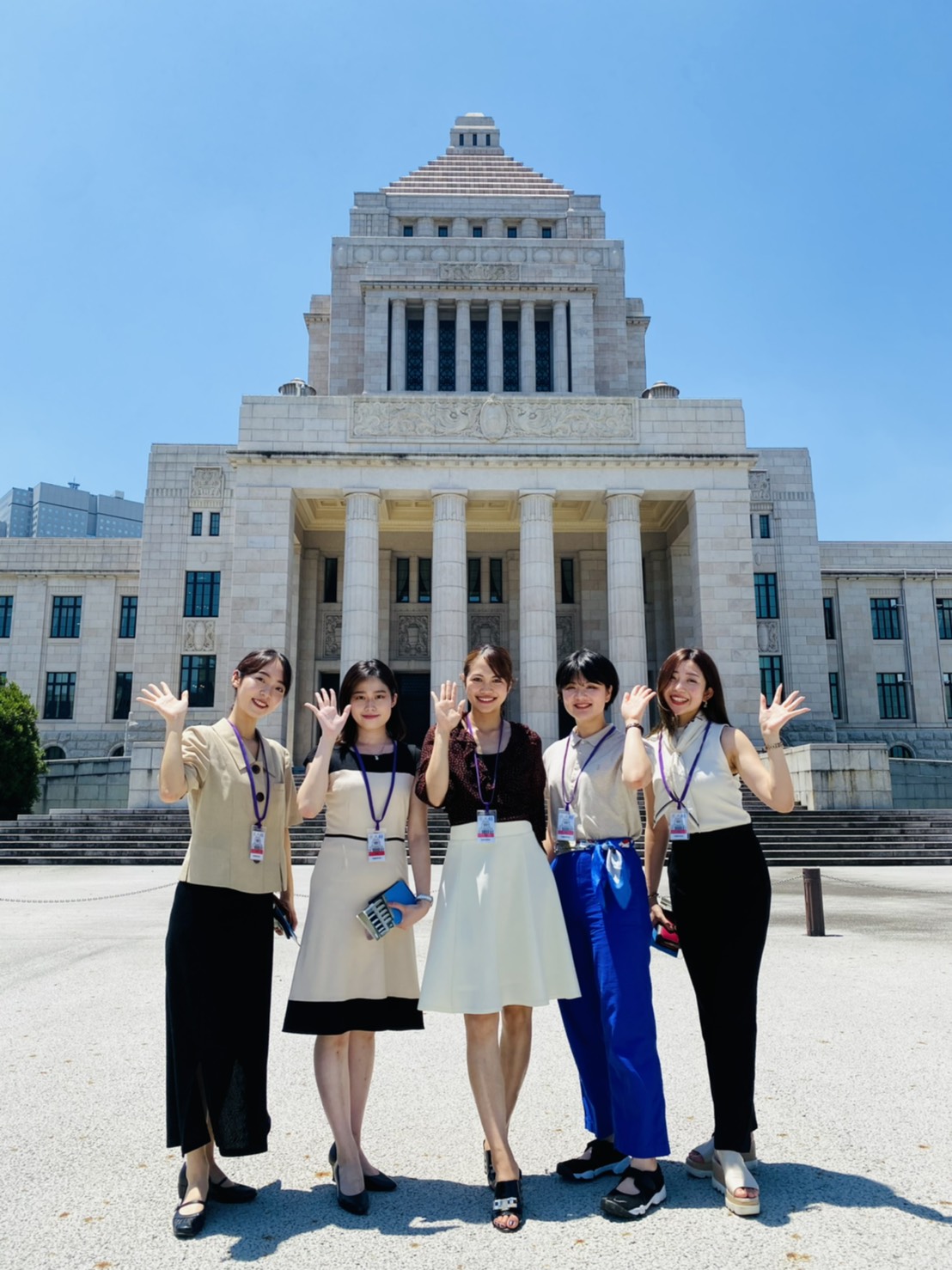  ミスユニバーシティ2020グランプリ難波遥が国会訪問して学生向けイベントを開催した。