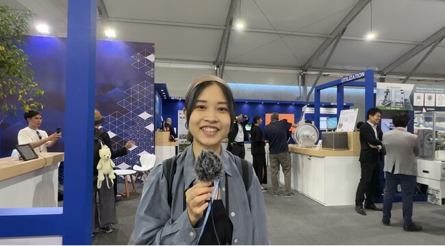 開催地で活動する黒部さん 開催地で活動する黒部さん