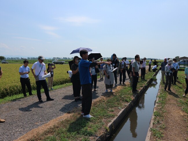 オーリア21・工藤代表の圃場を視察