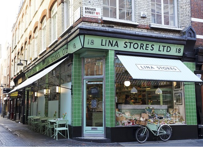 LINA STORES デリカテッセン ロンドン、ソーホー地区 ブリューワーストリート