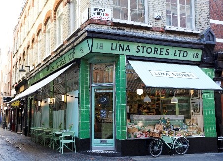 LINA STORES デリカテッセン ロンドン、ソーホー地区 ブリューワーストリート LINA STORES デリカテッセン ロンドン、ソーホー地区 ブリューワーストリート
