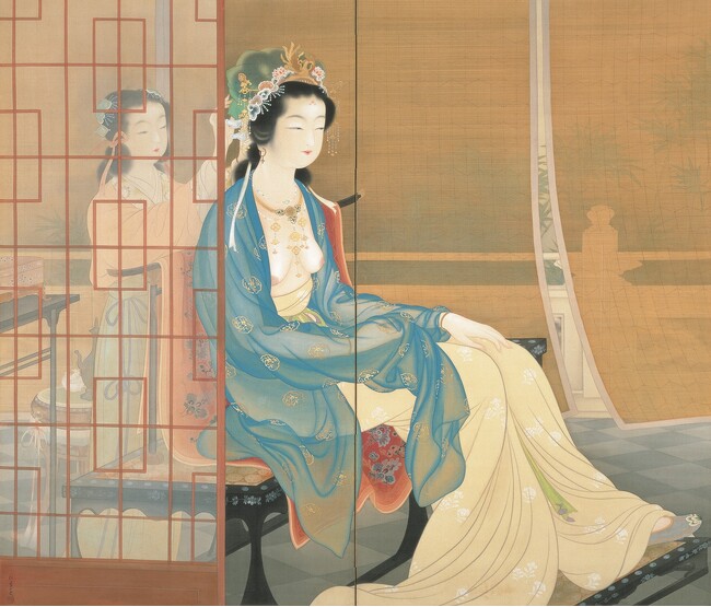 「楊貴妃」（1922年 松伯美術館蔵）