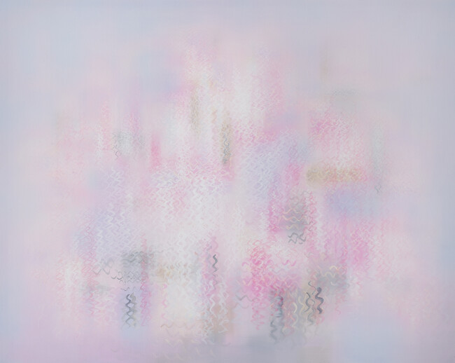 「桜の時空ヌード・即（182）」130.3×162.0cm　油彩・キャンバス　2024年