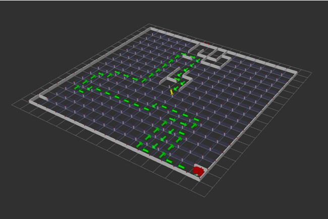 迷路を走行しながらRViz2で走行経路を可視化