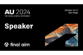 「Autodesk University 2024」に、Final Aim 最高デザイン責任者の横井が登壇