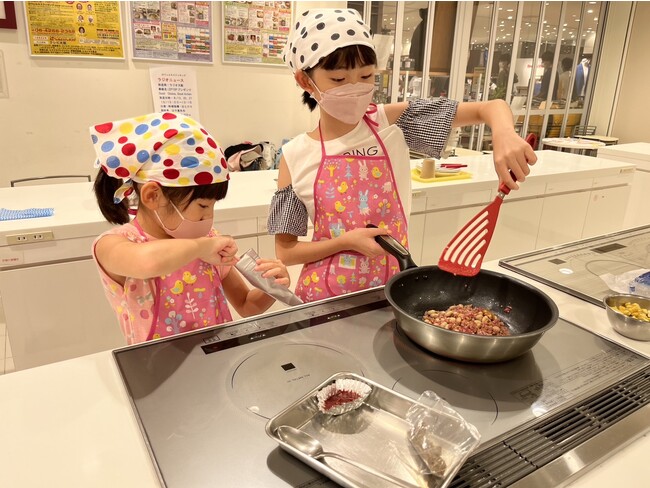 料理体験の様子