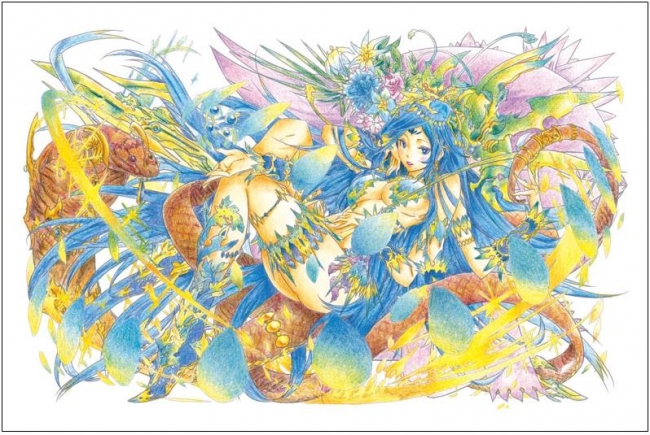 第1回 パズドラ塗り絵コンテスト 結果発表 ゲームに実装予定の ガンホー賞 に選ばれた作品は 株式会社kadokawaのプレスリリース