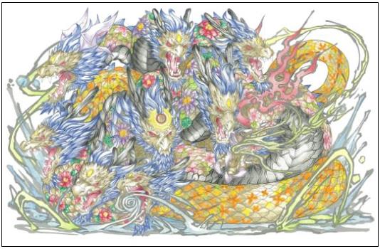 第1回 パズドラ塗り絵コンテスト 結果発表 ゲームに実装予定の ガンホー賞 に選ばれた作品は 株式会社kadokawaのプレスリリース