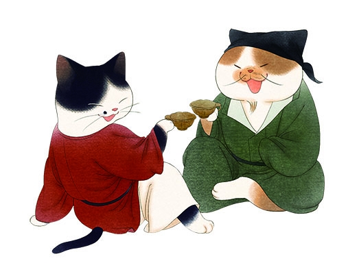 中国唐代の風俗文化を擬 猫 化した かわいい絵巻物が登場 株式会社kadokawaのプレスリリース