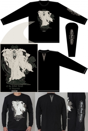 安藤賢司氏の手によるフィギュアコンセプトアートをデザインした厚手のロングTシャツ。  サイズはXS、  S、  M、  L、  XL、  2XLから選べます。  