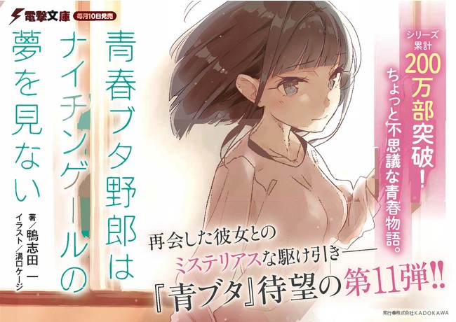 電撃文庫 青春ブタ野郎 シリーズ累計0万部突破 全国一部書店にて書き下ろしss付リーフレット限定配布 株式会社kadokawaのプレスリリース