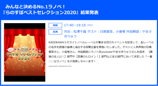 Kadokawa Light Novel Expo 2020] Leadale no Daichi nite présente son équipe  de production - Icotaku