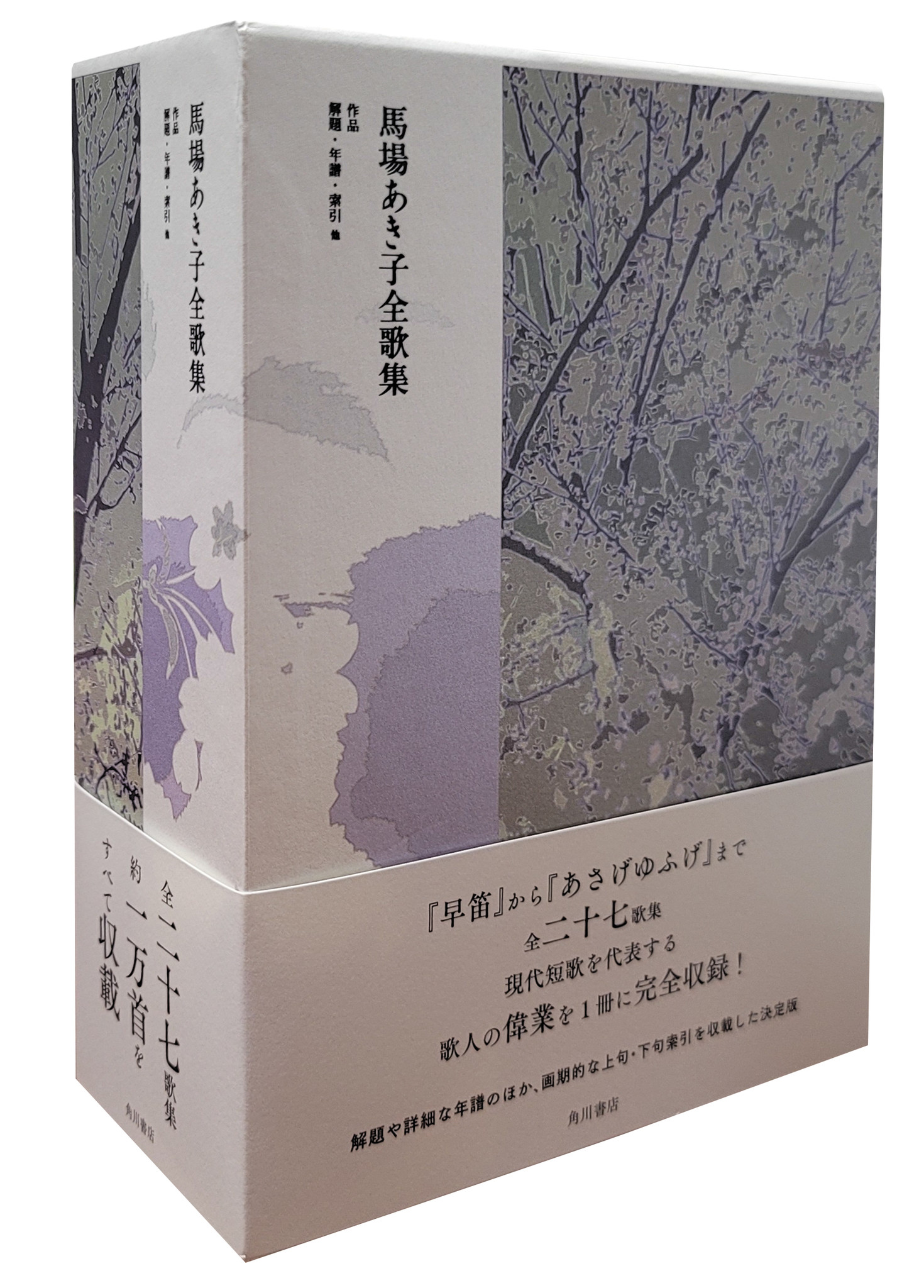 全27歌集・約１万首を1冊に完全収録！『馬場あき子全歌集』刊行 | 商品 