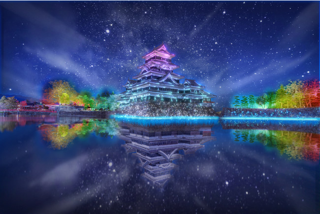 「国宝松本城～氷晶きらめく水鏡～」※写真はイメージです。