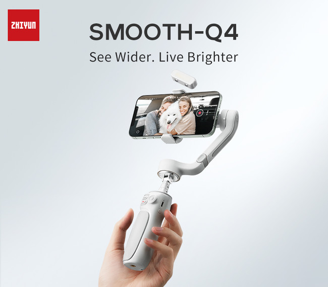 Zhiyun Smooth Q4スマートフォンジンバル新発売！大型スマホ