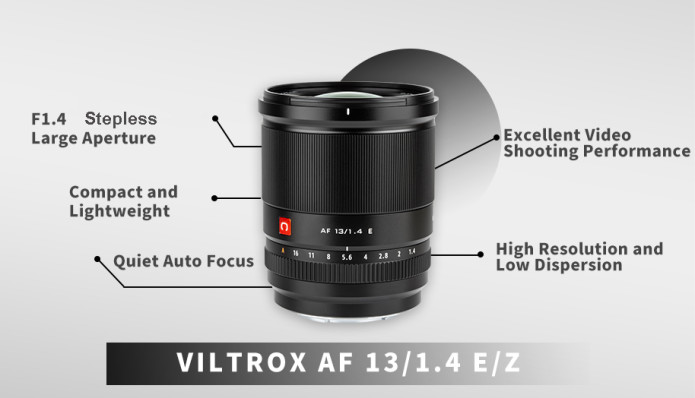 超広角Viltrox 13mm F1.4 APS-Cは新しいマウントのNikon Z、Sony