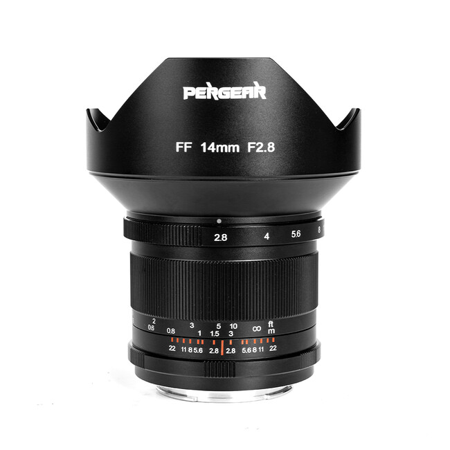 新発売】PERGEAR 14mm F2.8 超広角レンズ、フルサイズ対応。風景や建築