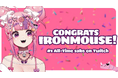 米VTuber事務所「VShojo」所属、「Ironmouse (アイアンマウス)」が2024年9月2日から開始したサバソン中にサブスク数世界一位を達成。サバソン中の配信収益の半分を寄付。