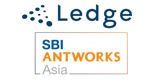 レッジおよびSBI AntWorks Asiaのロゴ