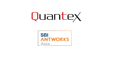 クオンテックスおよびSBI AntWorks Asiaのロゴ