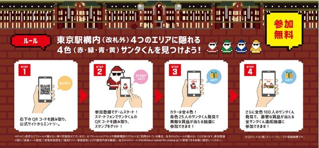 東京駅サンタ Enjoy Distance プロジェクト 12月4日 金 スタート 東京ステーションシティ運営協議会のプレスリリース