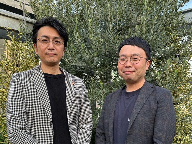 左：株式会社CAQNAL代表取締役中島氏 、右：株式会社ワクフリ代表取締役高島