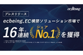 ecbeing、EC構築ソリューション市場で16年連続シェアNo.1を獲得