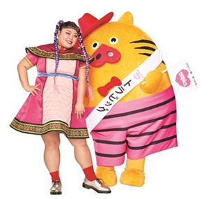 渡辺直美さんと トラピックスのイメージキャラクター 「トラピッグ」