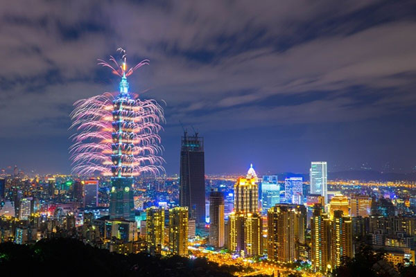 2019-2020年の年末年始に行く海外旅行先ランキングを発表！～ 101階建てビルからのカウントダウン花火が楽しめる台湾が1位！～