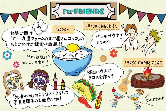 お友達と お友達と