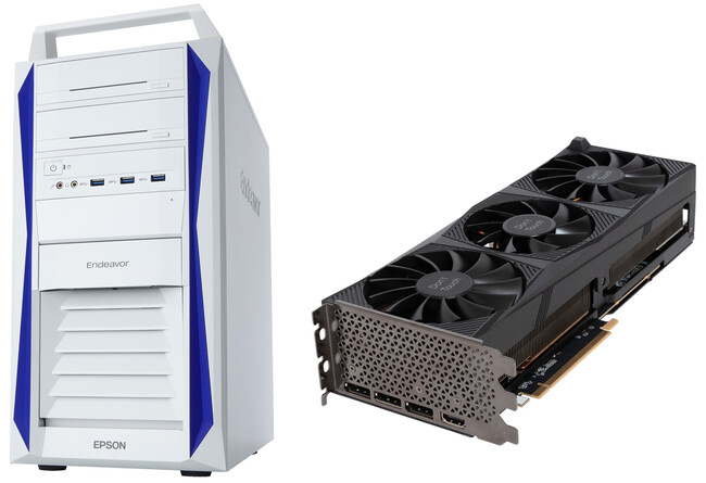 左：Endeavor Pro9200 右：NVIDIA(R) GeForce RTX(TM) 4080