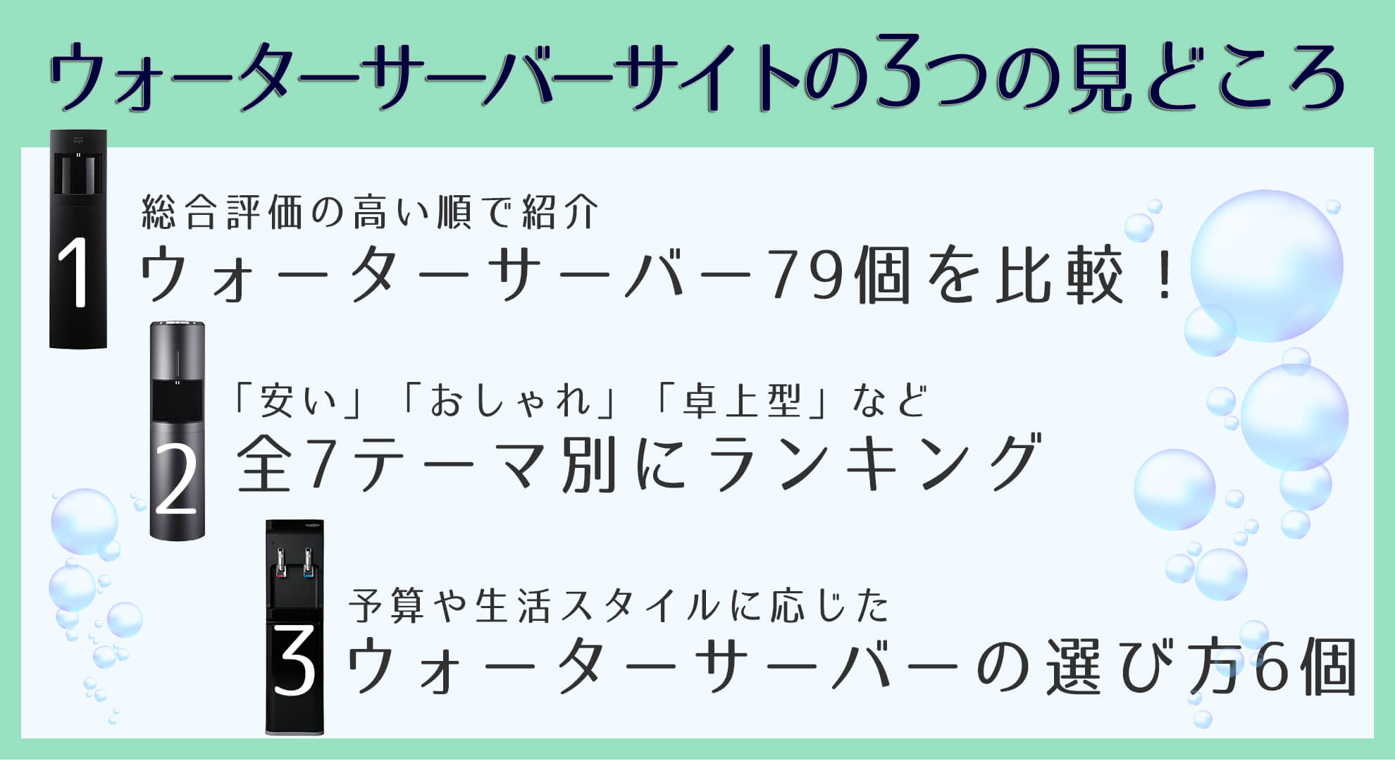 ウォーターサーバー79種を比較し 安さやオシャレさ 形状などを紹介するサイトをリリース 株式会社シナジアのプレスリリース