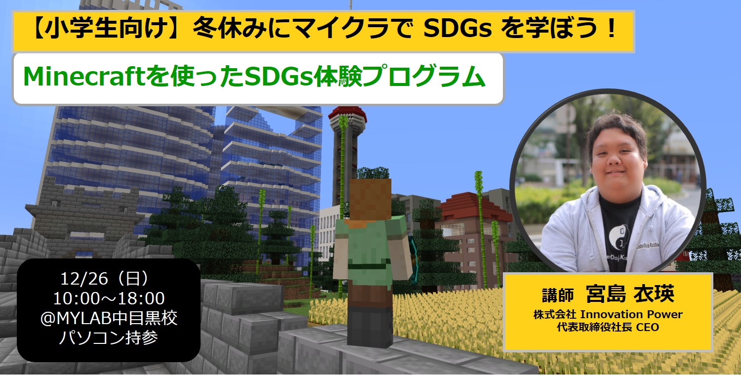Minecraft をプレイしながらsdgsについて考える小学生向け１dayイベントを開催 株式会社明光ネットワークジャパンのプレスリリース