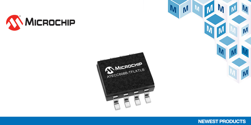 マウザー、 Microchipのセキュア接続システム向け「ATECC608B CryptoAuthentication™デバイス」の取り扱いを ...