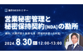 ◤ランチタイム無料セミナー　8月30日（金曜日）開催◢　営業秘密管理と秘密保持契約［NDA］の勘所