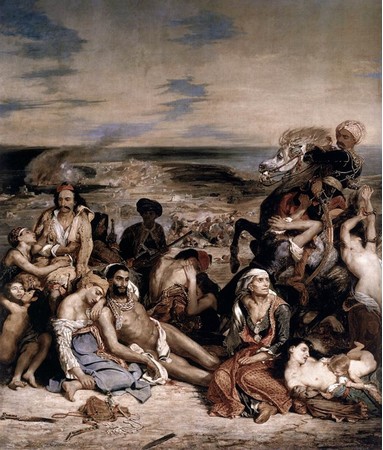 ドラクロワ作「キオス島の虐殺」ルーヴル美術館