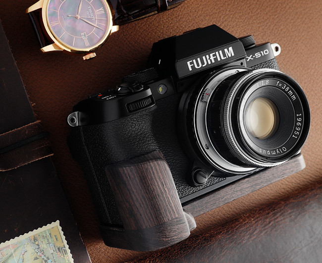 SHOTEN カメラウッドグリップ SONY α7C 用 と FUJIFILM X-S10 用 発売