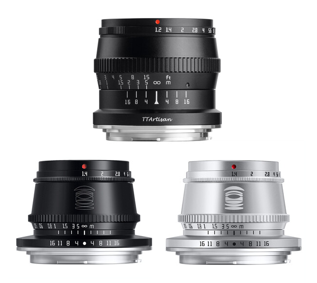 TTArtisan、キヤノンRFマウントのAPS-C用レンズ「35mm f/1.4C」「50mm