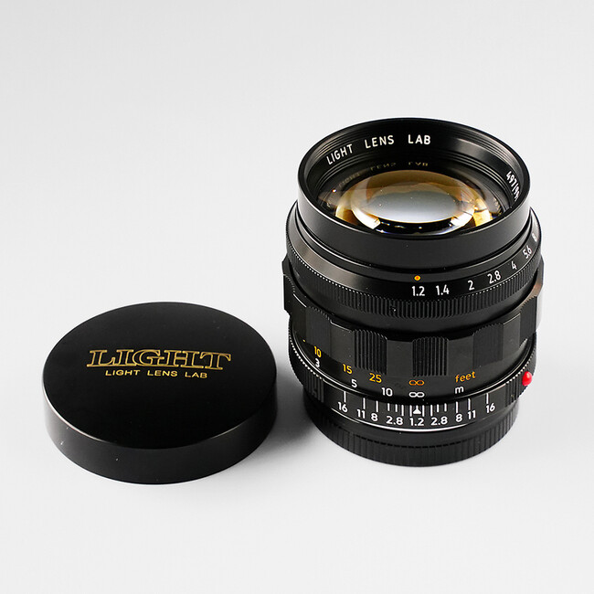 LIGHT LENS LAB 50mm f1.2 ASPH.（ 周ノクチ）ブラックペイント（レンズユニット世界限定 800本）